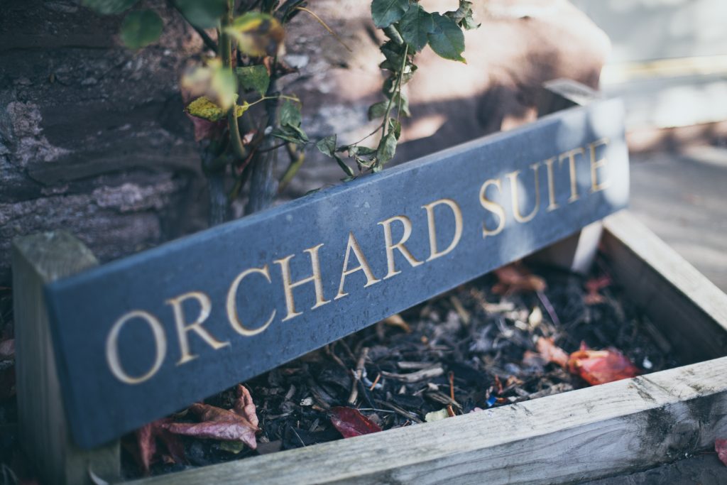 The Orchard Suite Slate Sign