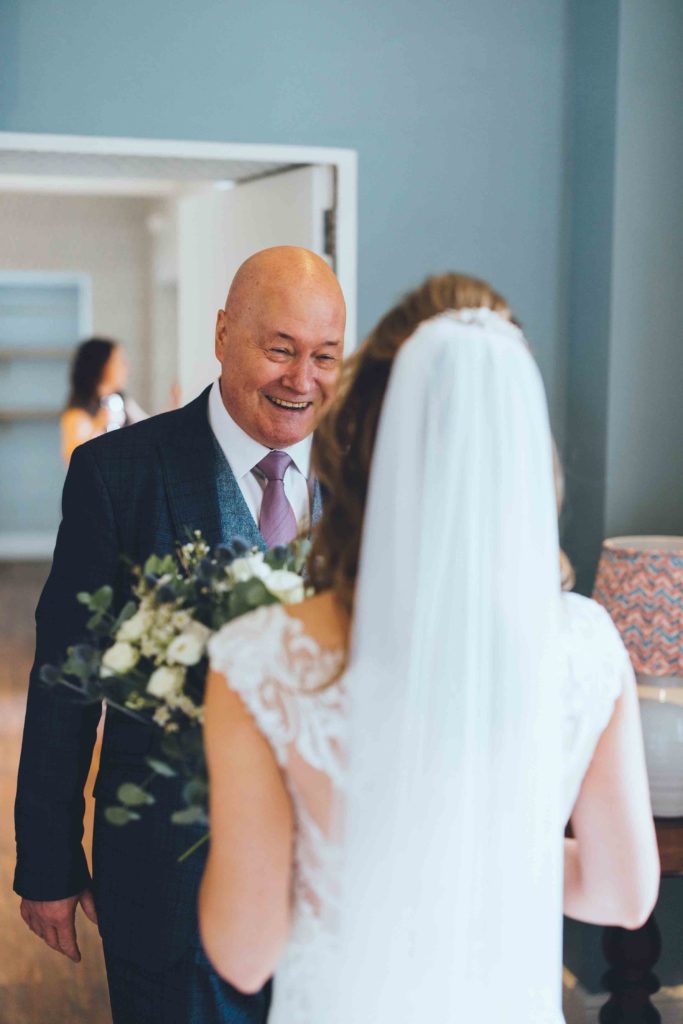 The Father of the Bride sees his Daughter in her Wedding Dress for the First Time