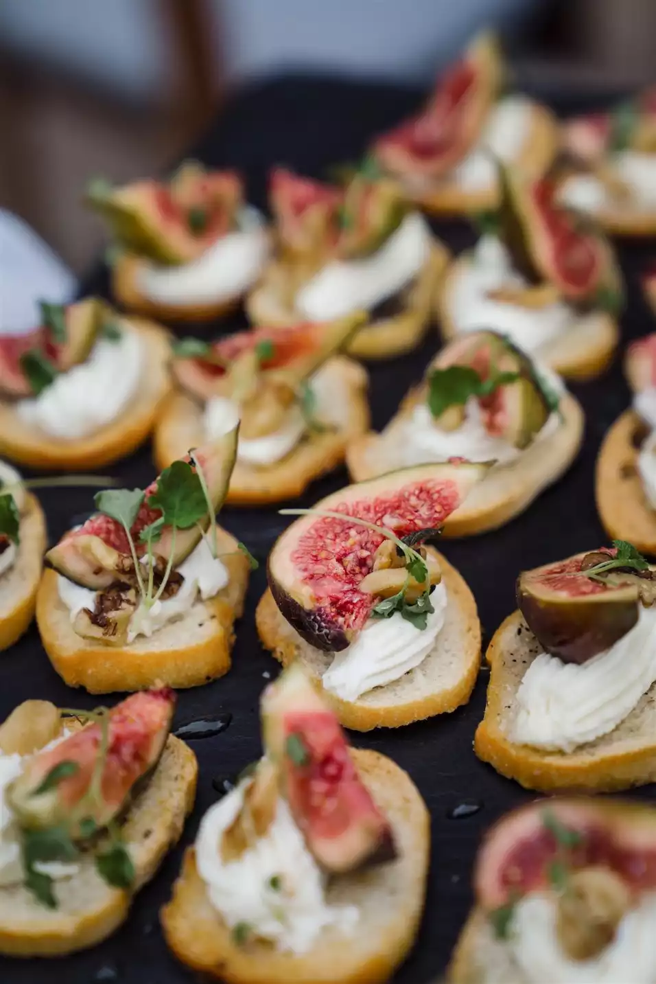 Seasonal canapes at Rowton Castle
