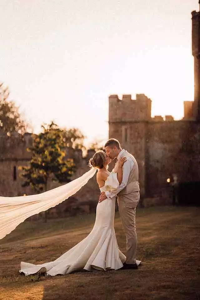 Wedding Portrait on the Castle Lawns